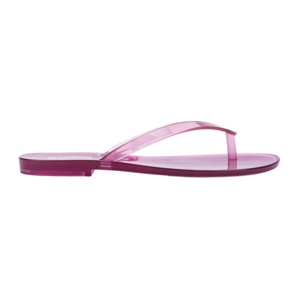 Melissa Womens/Ladies Harmonic Jelly Gloss Thong Strap Flat Flip Flops / Pink